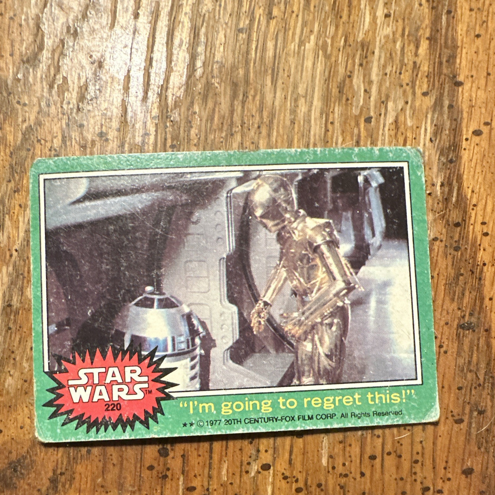 Topps Star Wars 1977 Base Set Non-Sport Card #220 \