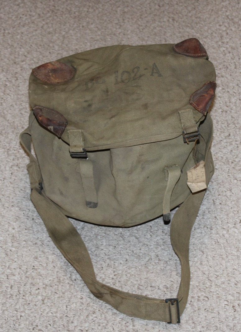 Vintage WW2 US Military Canvas Bag BG 102-A Army Green