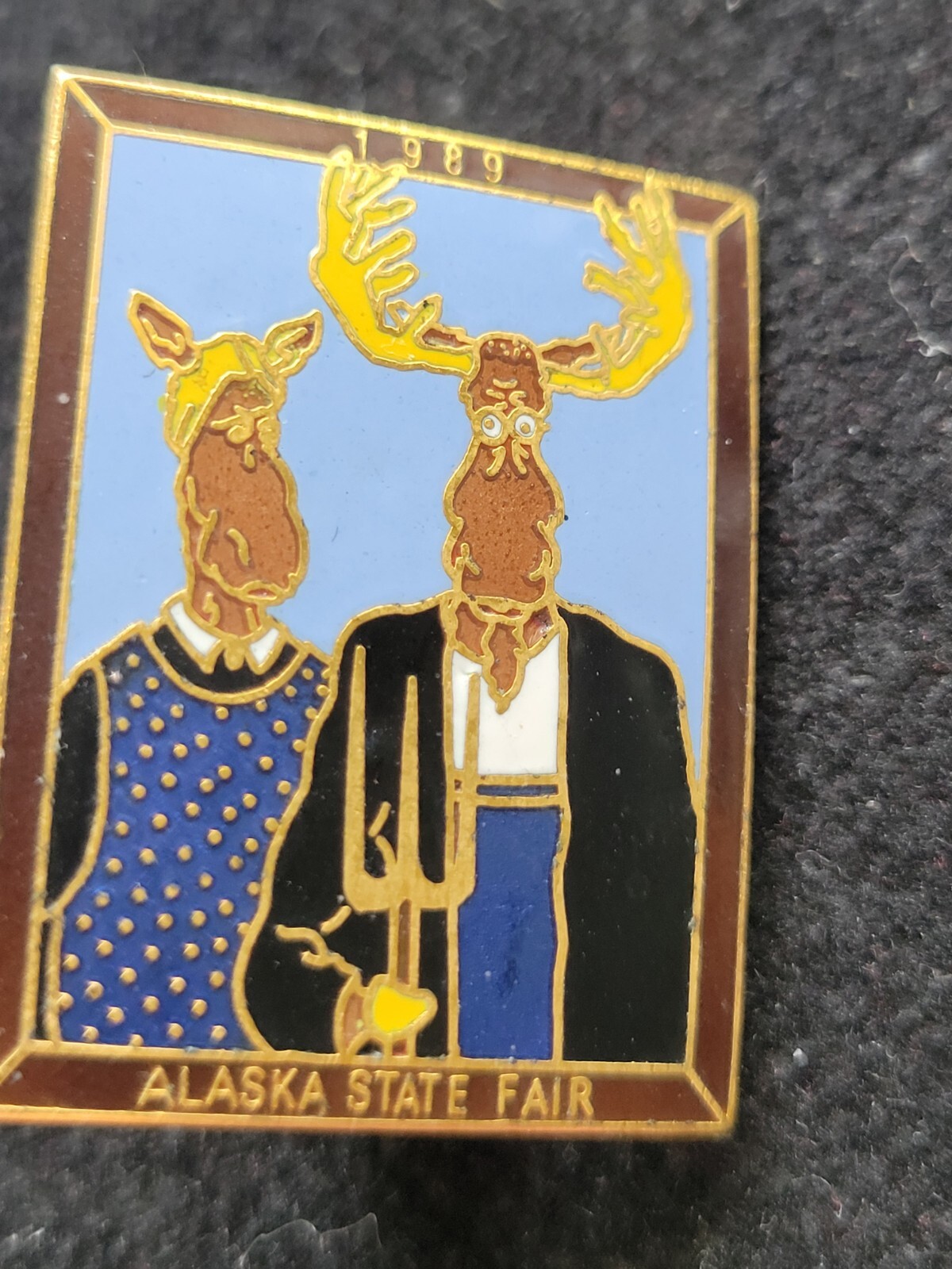 Vintage 1989AK State Fair 1 enamel pins \