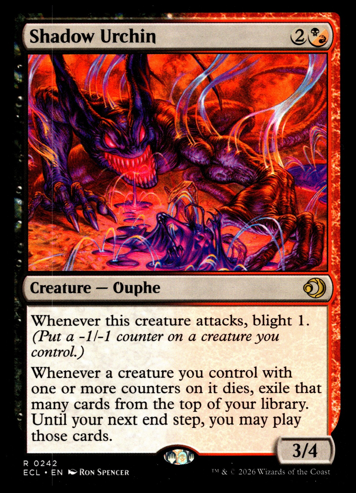 Lorwyn Eclipsed #242 Shadow Urchin
