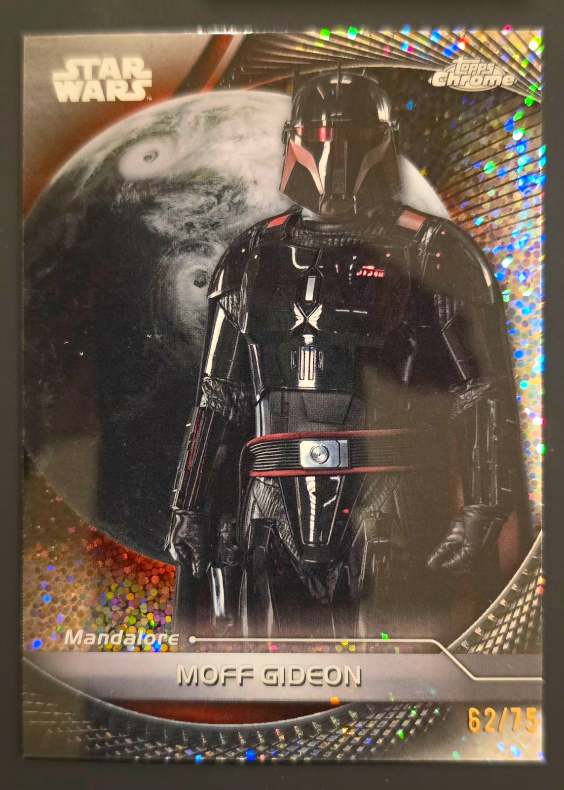 Topps 2024 Star Wars Topps Chrome #52 Moff Gideon Serial Numbered 62/75