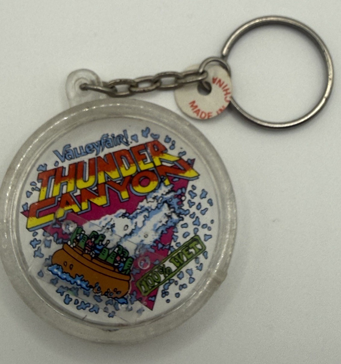 Valleyfair Thunder Canyon Vintage Keychain 