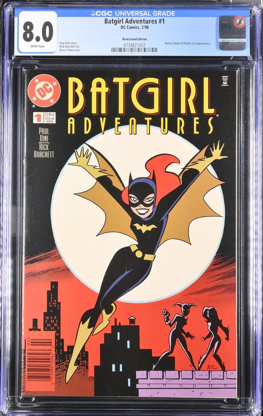 Batgirl Adventures #1 DC Comics 2/98 CGC 8.0 NEWSSTAND Bruce Timm Cover