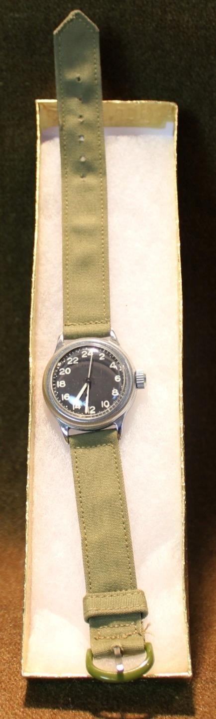 DATED 1944 WWII US ARMY AIR FORCE TYPE A-11 24-HOUR ELGIN RUNS