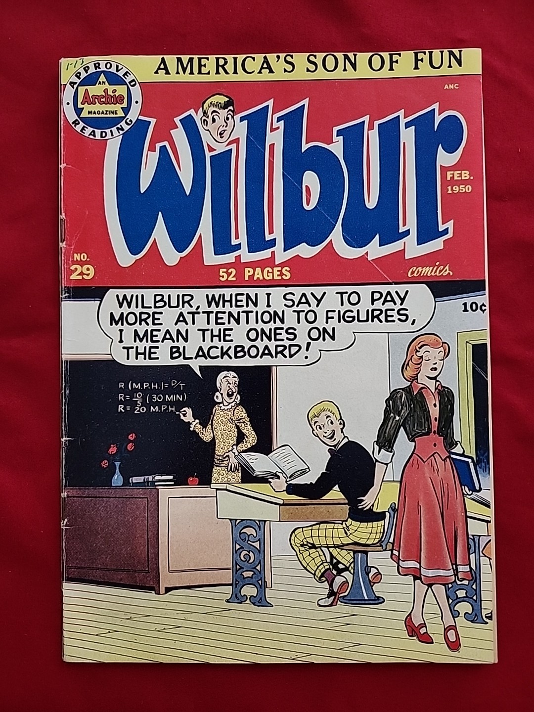 Wilbur #29 February 1950 Archie Comics America's Son Of Fun