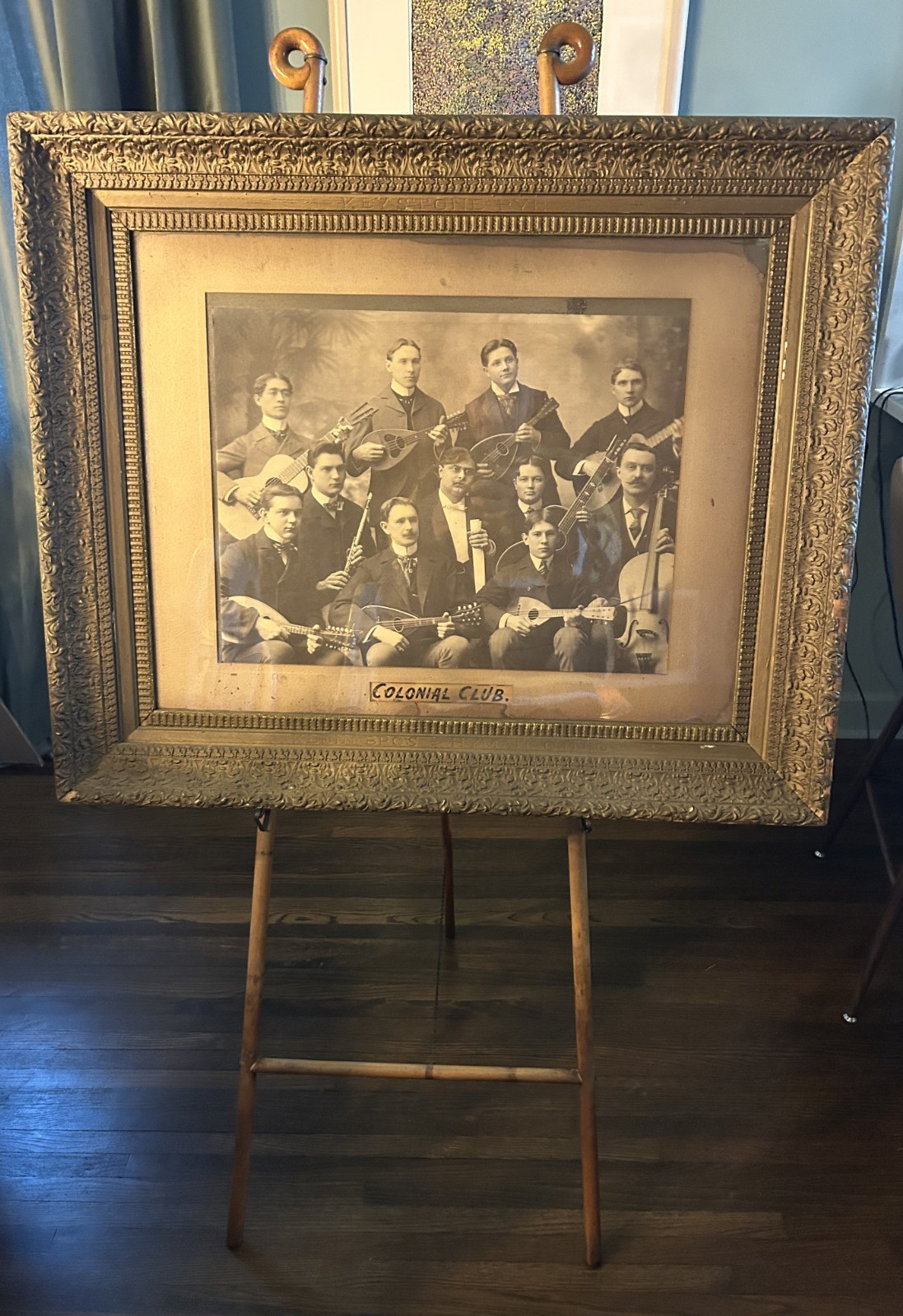 Antique “Colonial Club” Mandolin Orchestra Photograph - Klein Bros & Hyman Frame