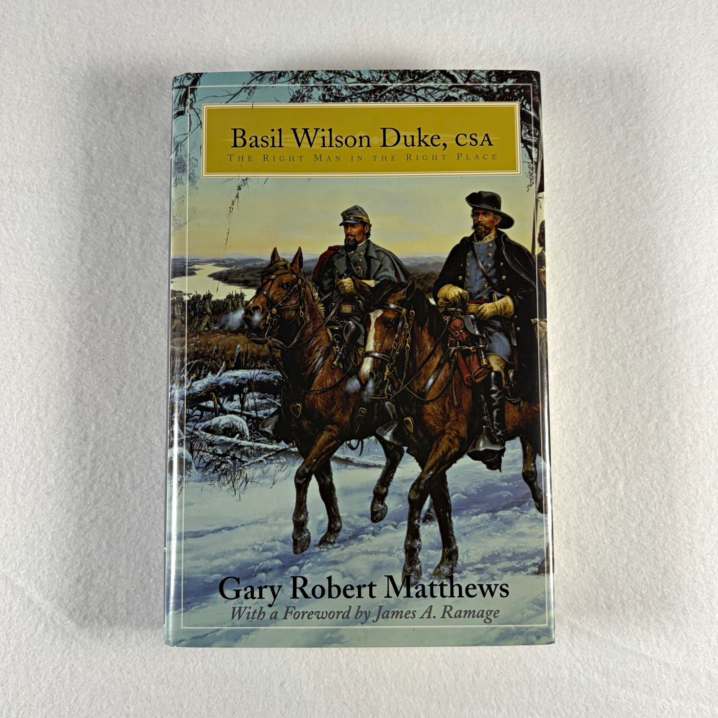 Basil Wilson Duke CSA Right Man Right Place Gary Robert Matthews 2005 1st Print