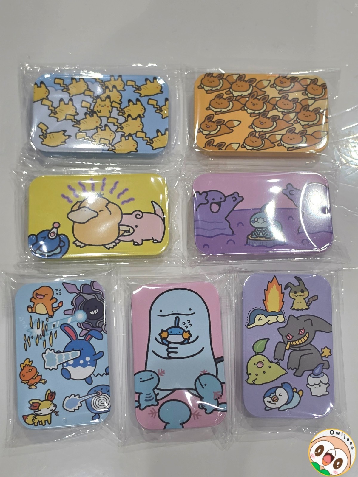 RARE Pokemon Center Petit Can Collection Mini Tin Case Set of 7 Japan Official