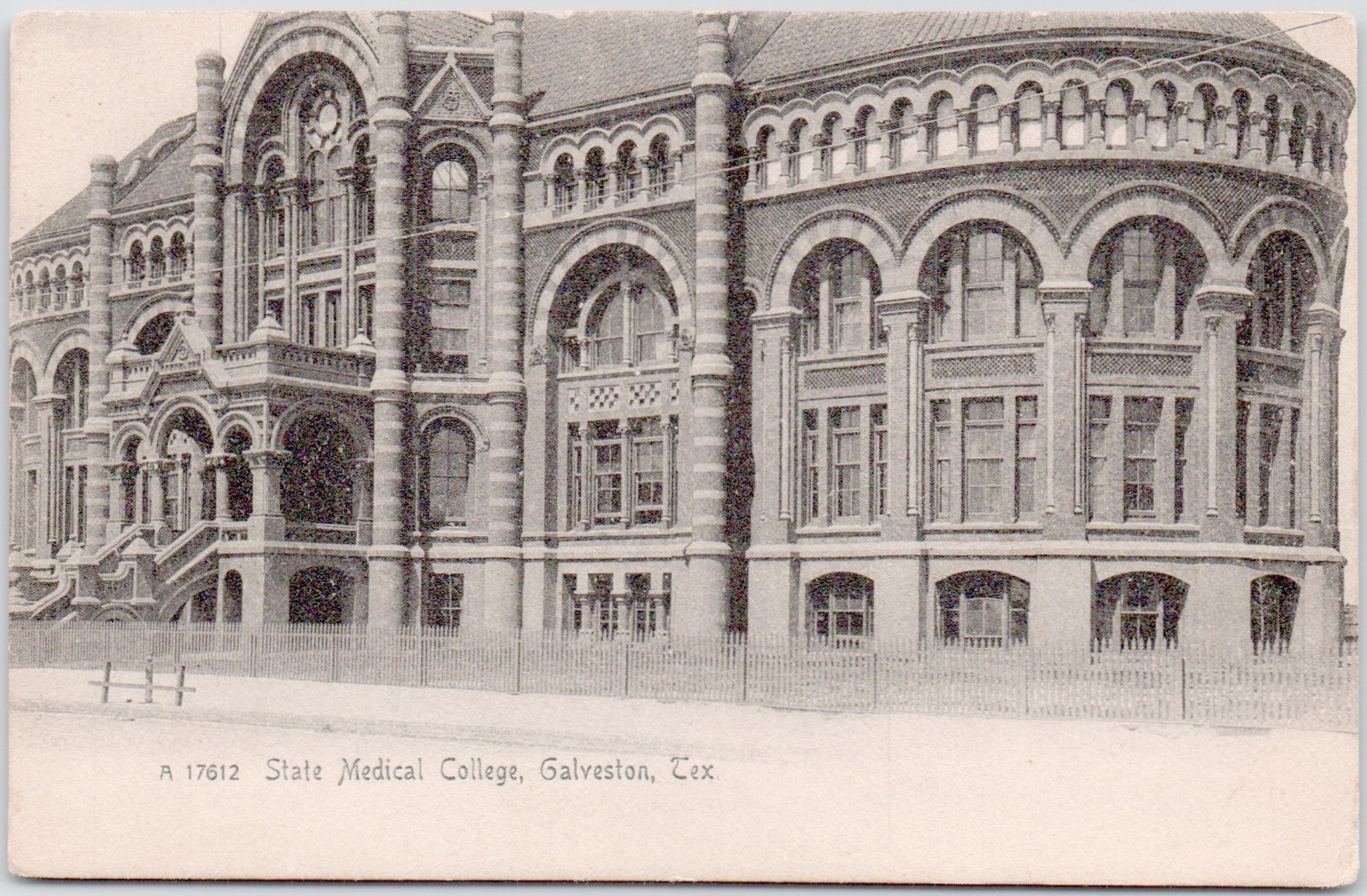 State Medical College Galveston Texas TX 1905 UDB Vintage Postcard P-191 c1900