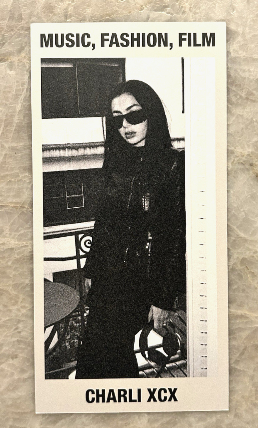 Charli XCX Music Fashion Film Global Listening Events Photo Card Promo Exclusive
