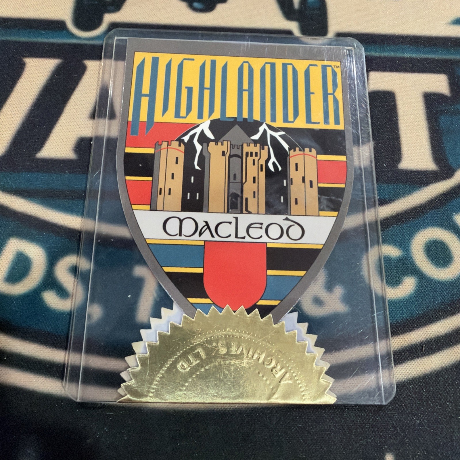 Highlander The Series MacLeod Family Crest Case Topper /600 Rare Limited SP