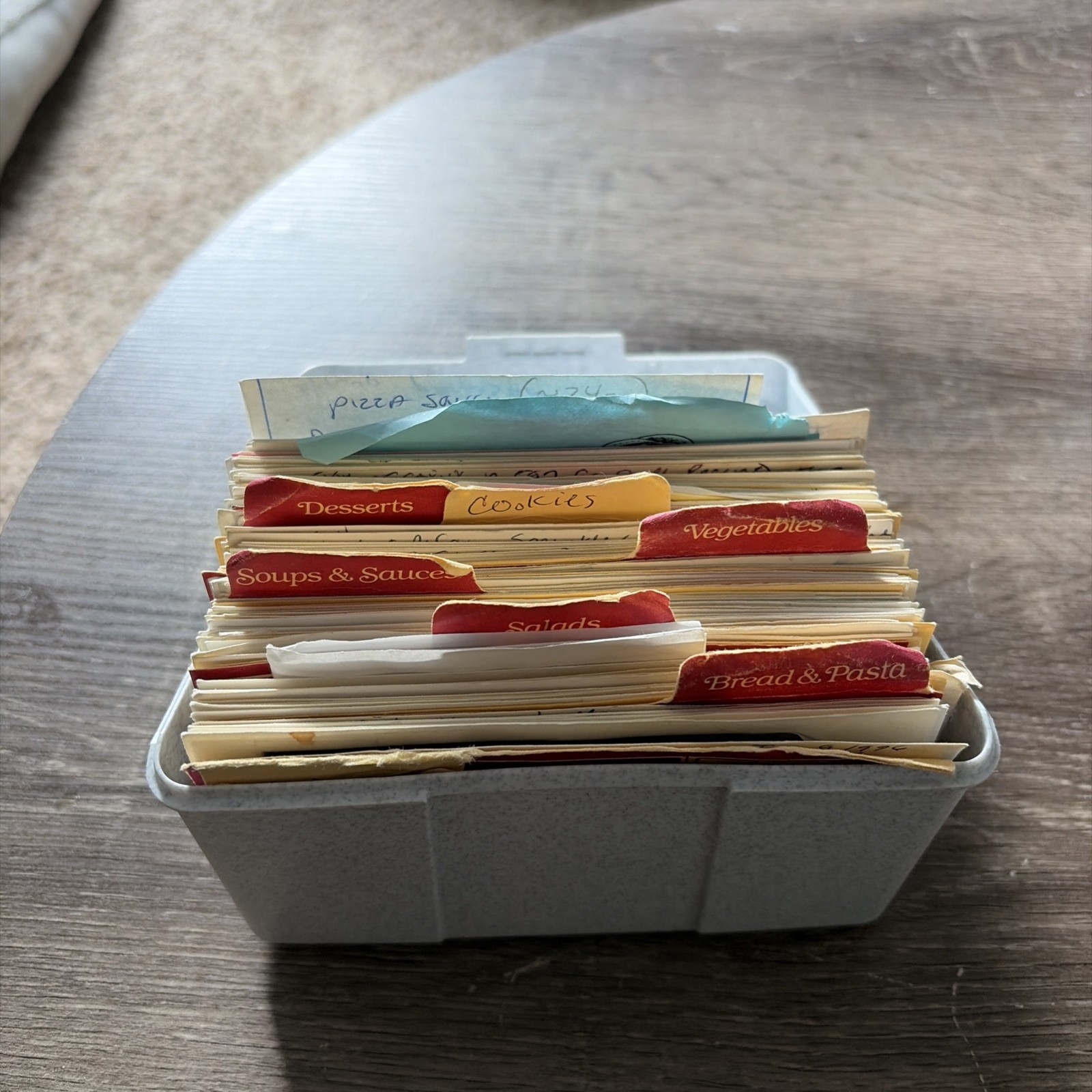 Vintage Grandma's Recipe Card Collection Handwritten & Clipped In Box
