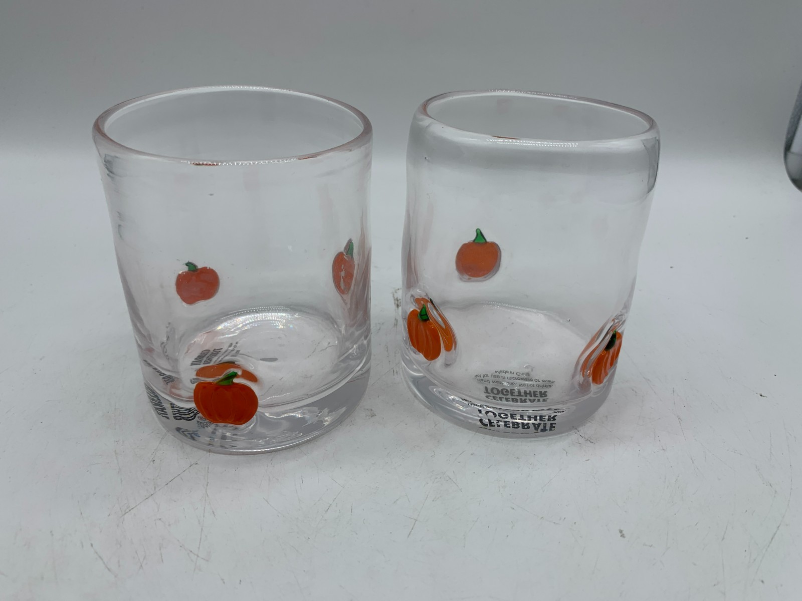 Celebrate Together Glass 10oz High Ball Pumpkin Glass Set For 2 BB02B05055
