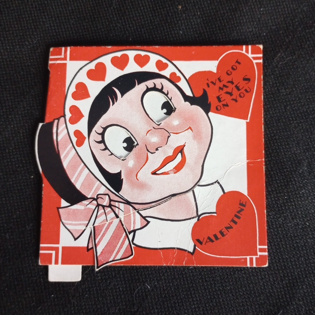 Vintage Small Moving Eyes Valentine I\'ve Got My Eyes On You 3\