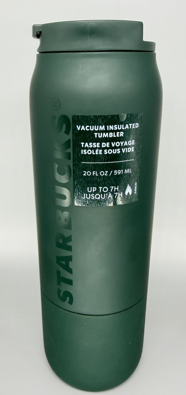 NEW Starbucks Matte Forest Green 20oz Vacuum Insulated Stainless Tumbler