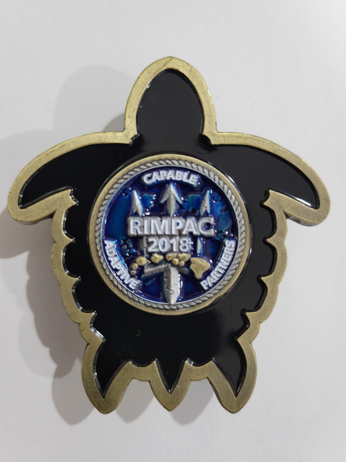 2018 RIMPAC Joint Base Pearl Harbor/Hickam HI Challenge Coin Honu