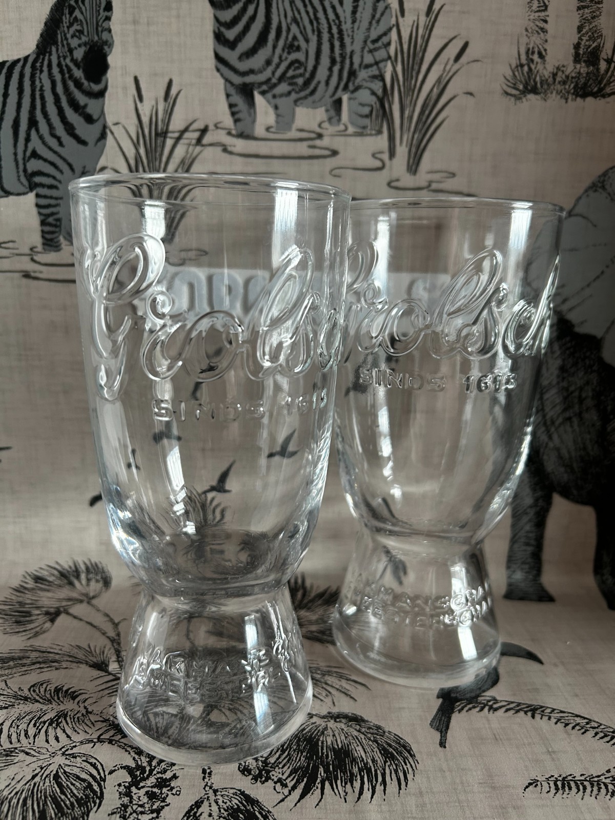 Grolsch One Pint 20oz Beer Glasses x 2  Brand New Latest Design Shape