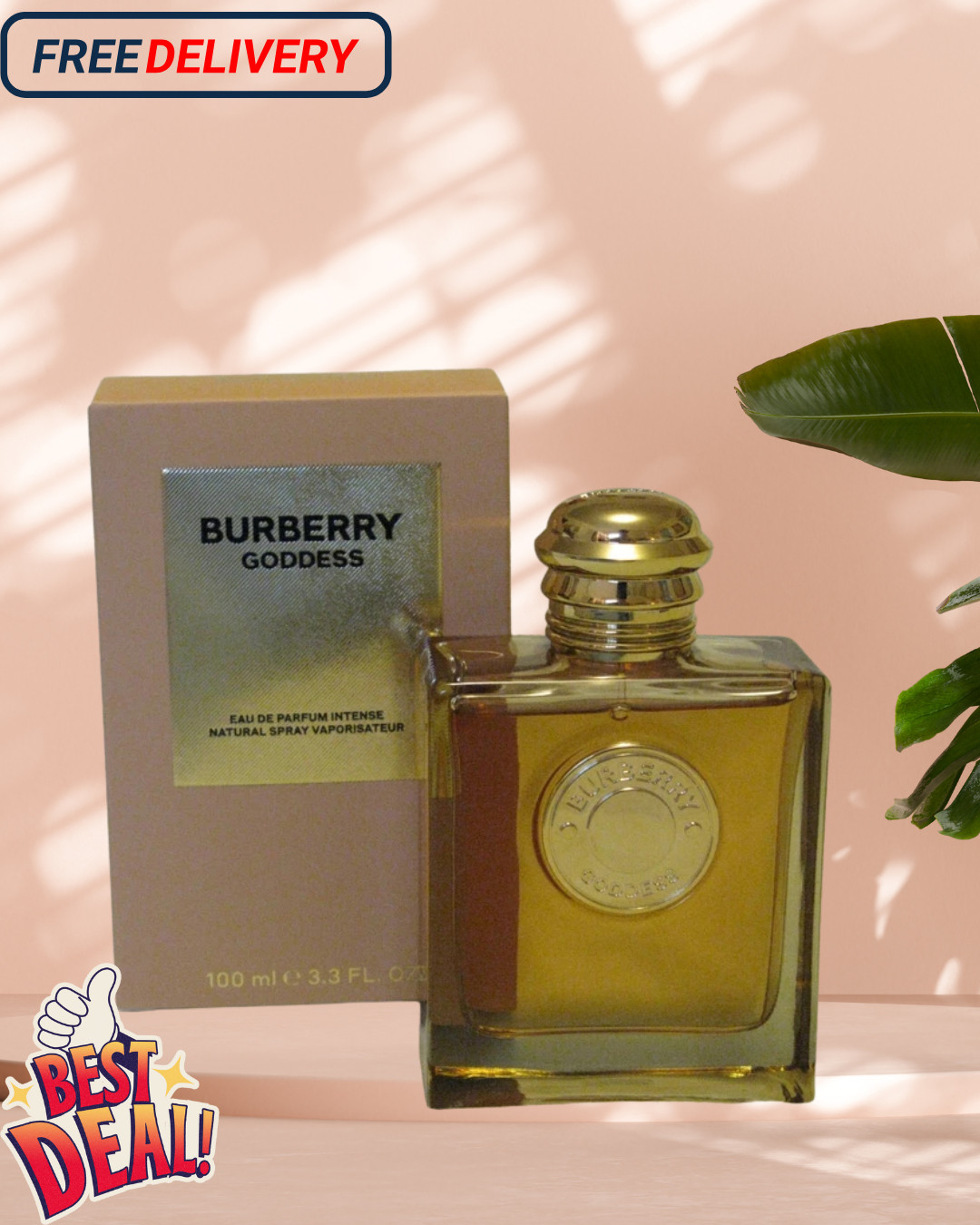 New & Sealed Burberry Goddess EDP for Women 3.3oz / 100ml Fast Shipping