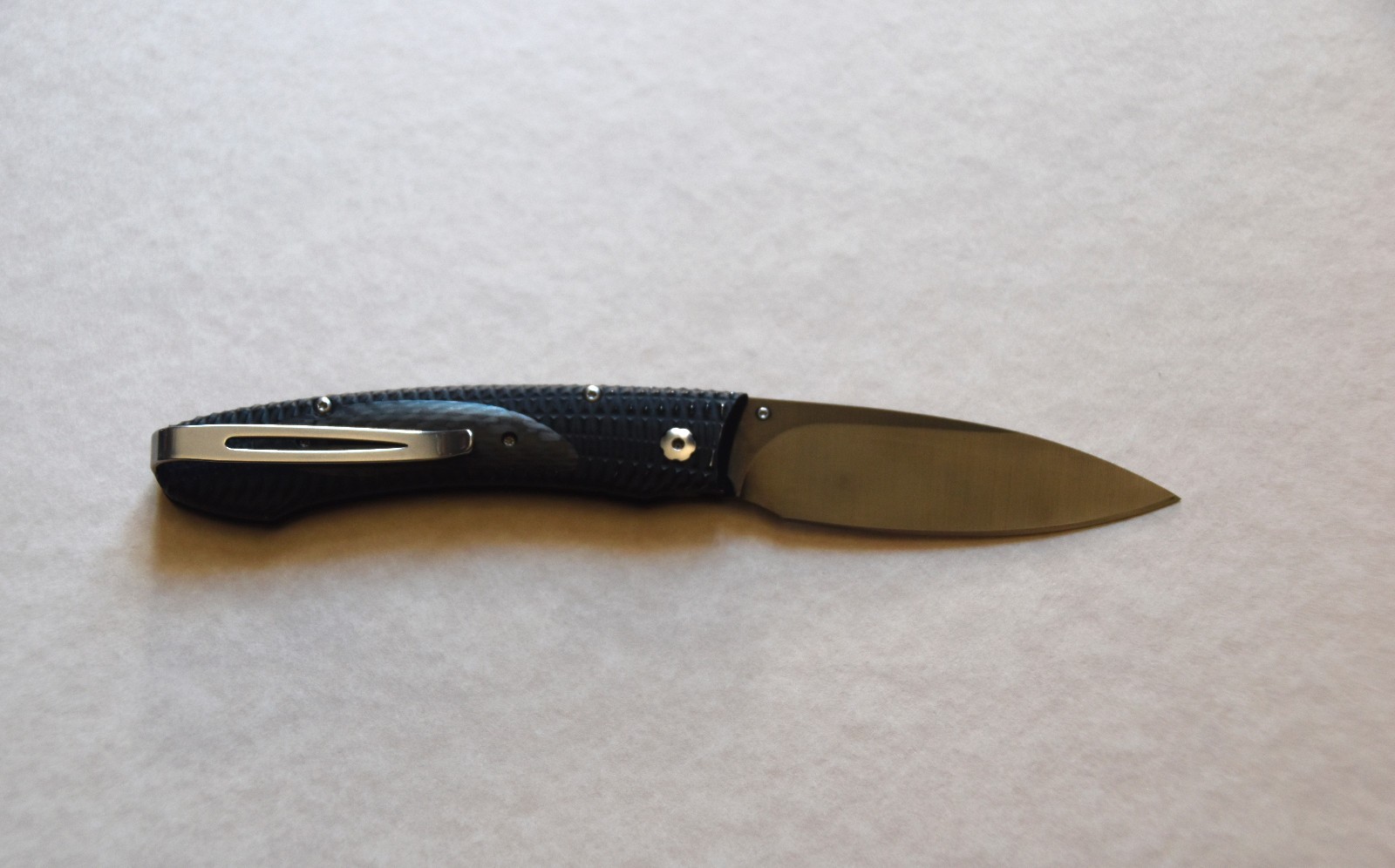 William Henry folding knife E6-3 - Carbon Fiber & T6061 Aluminum alloy frame