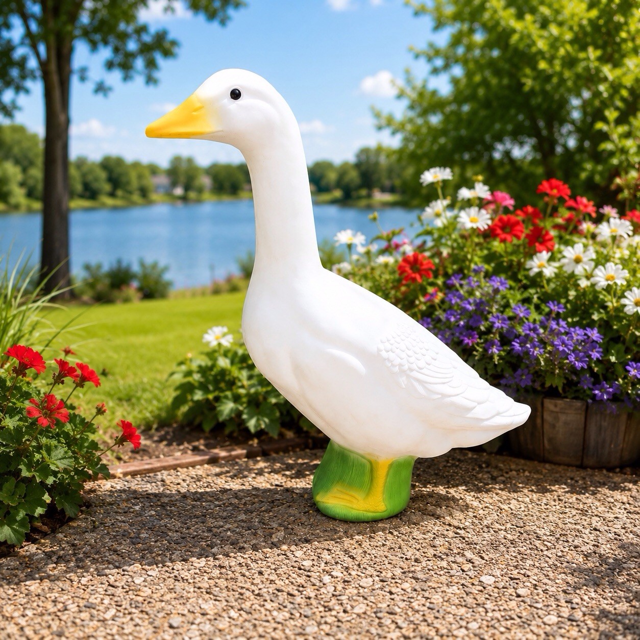 Porch Goose Statue Original Union 24” Inches Tall For Dressing USA Blow Mold