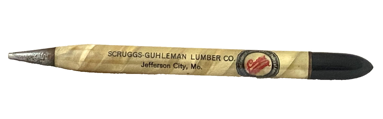 Vtg 1940\'s SCRUGGS-GUHLEMAN LUMBER Jefferson, MO Advertising Mechanical Pencil