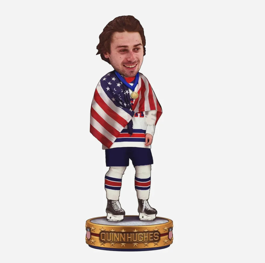 PRE-SALE Quinn Hughes Team USA American Flag 8