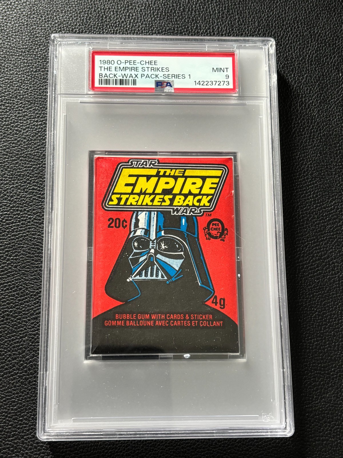 Star Wars Wax Pack PSA 9 Empire Strikes Back 1980 1st Series O-PEE-CHEE Vader