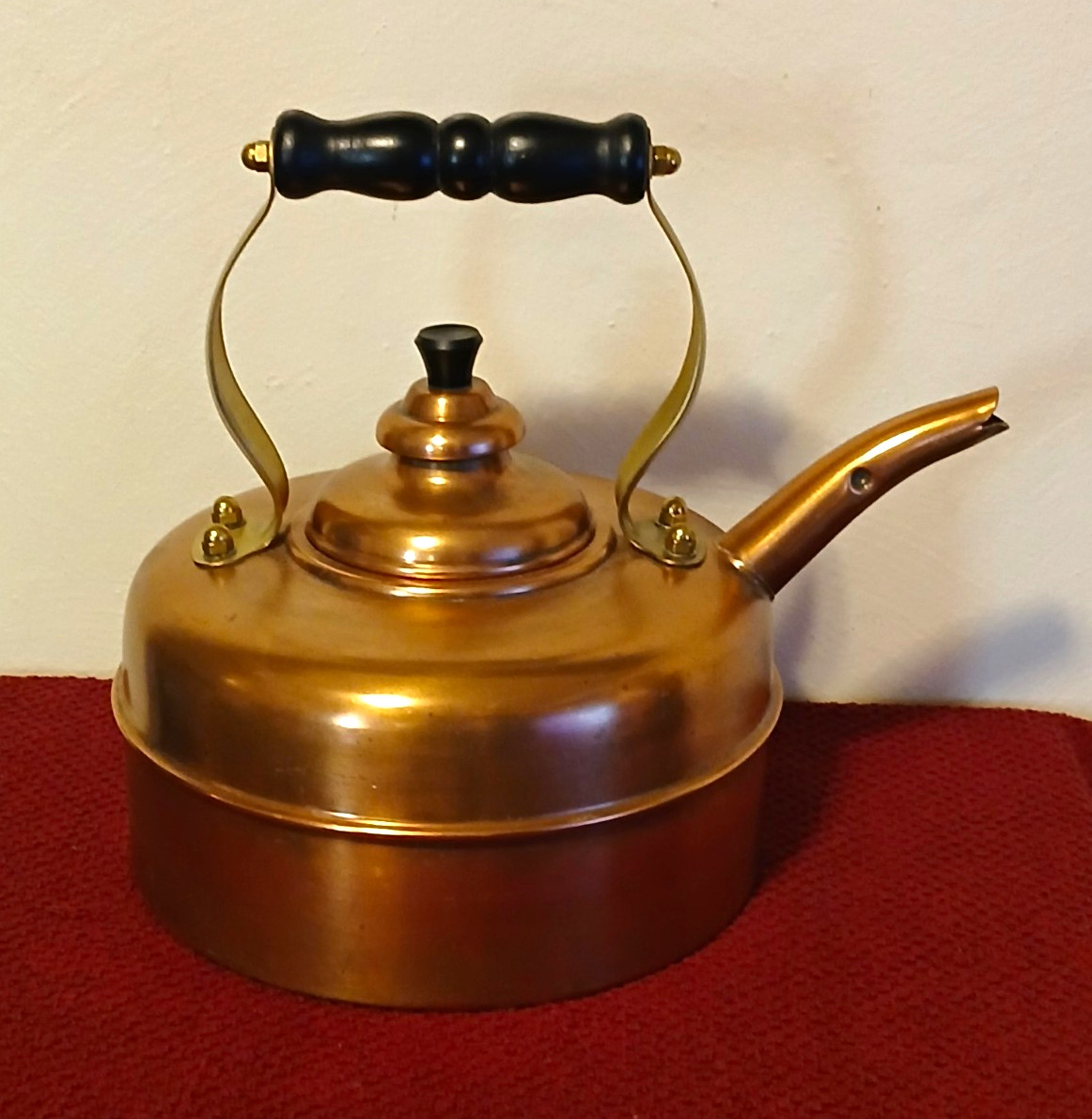Vintage 1930\'s Newey & Bloomer Simplex 786743 Kensington Whistling Copper Kettle