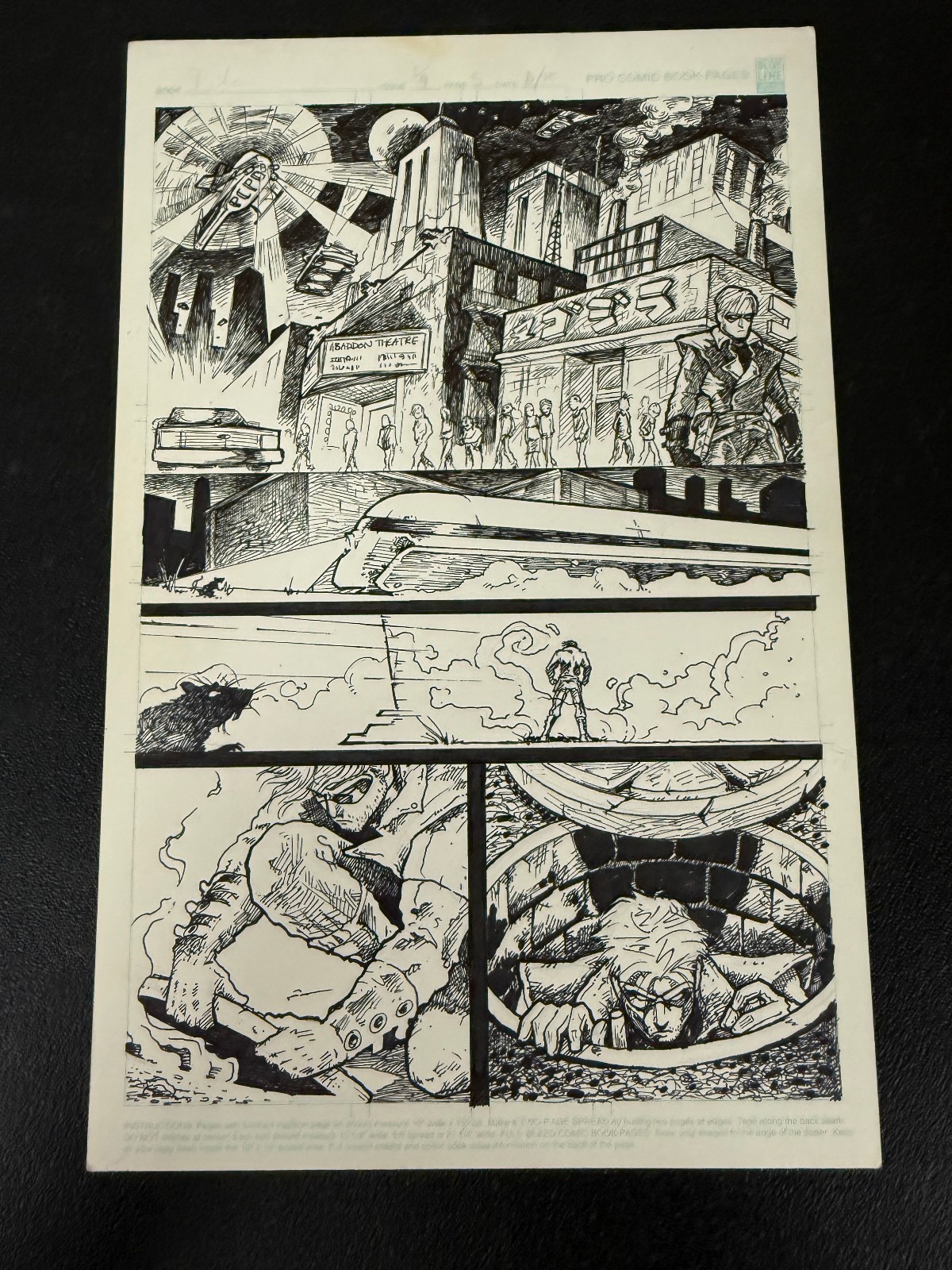Tony Moore Original Comic Art Page 1998 Talon #1 Pg 5 Pencils Inks Early Work