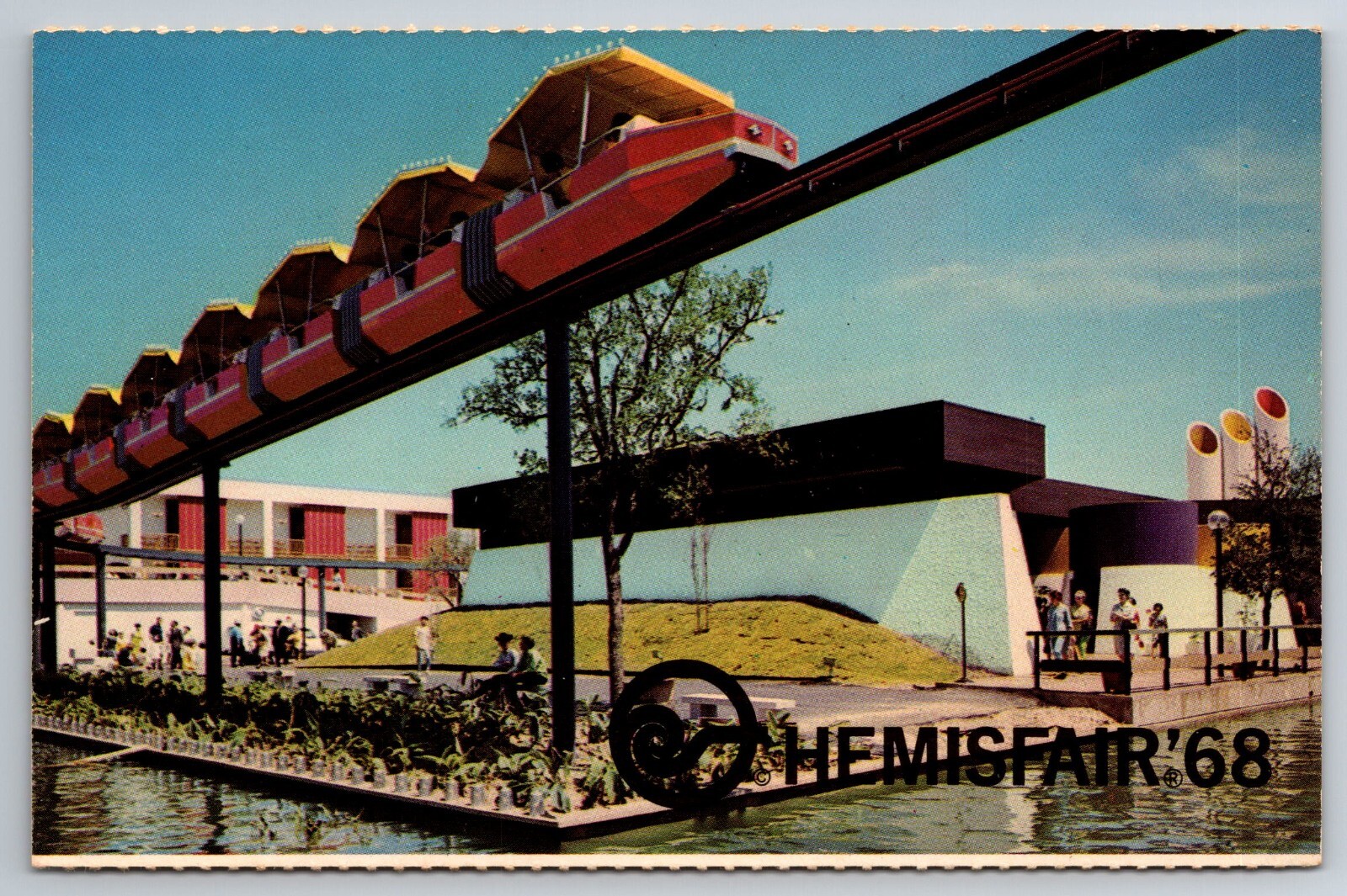 TX, San Antonio, 1968 World\'s Fair HemisFair, Bell System, Vintage Postcard