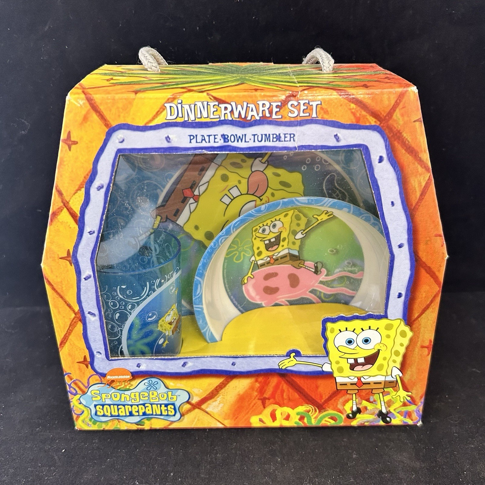Vintage SpongeBob SquarePants Dinnerware Set 2002 NEW IN BOX