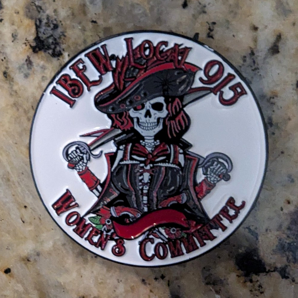 IBEW Local 915 Female Skull Pirate Coin