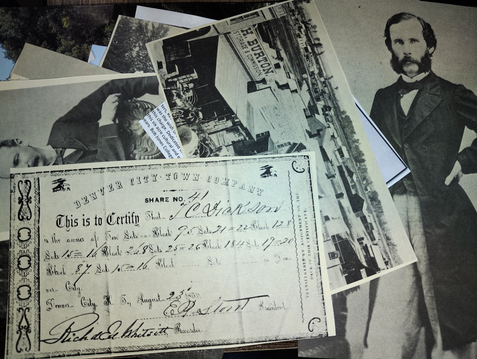 American & Southern History Ephemera Bundle - Vintage Photos Certificates Maps