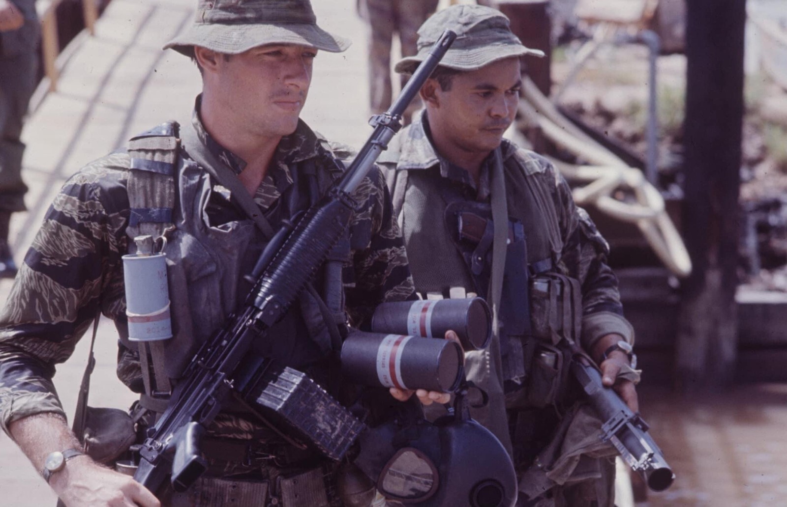 Vietnam War Photo  / US Navy SEALS in Action Vietnam Delta 1967 Southeast Asia