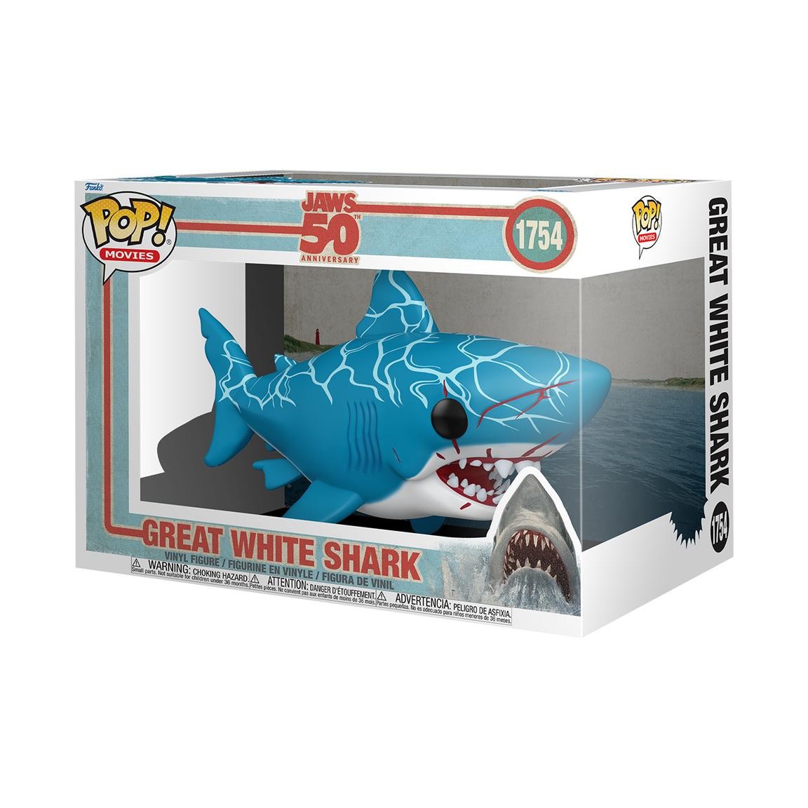 Funko Pop Movies Jaws Great White Shark 50th Anniversary #1754 Spielberg