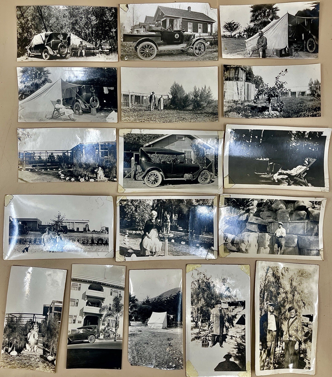 Lot Of 17 OOAK Antique DATED 1924-1927 BUNNELL PHOTO SHOP San Diego CA