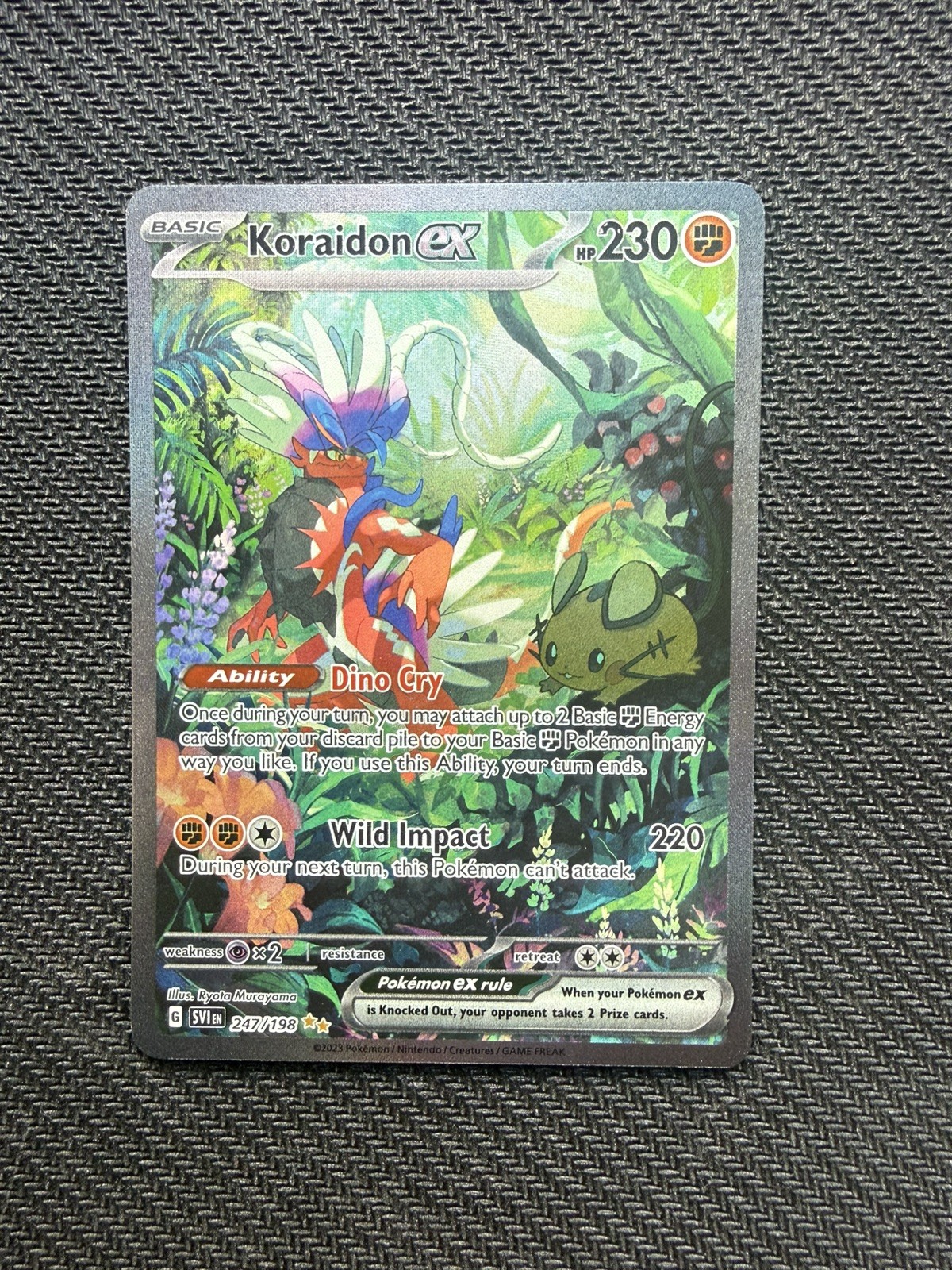 Koraidon EX 247/198 Sv01: Scarlet & Violet Base Set Illustration Rare
