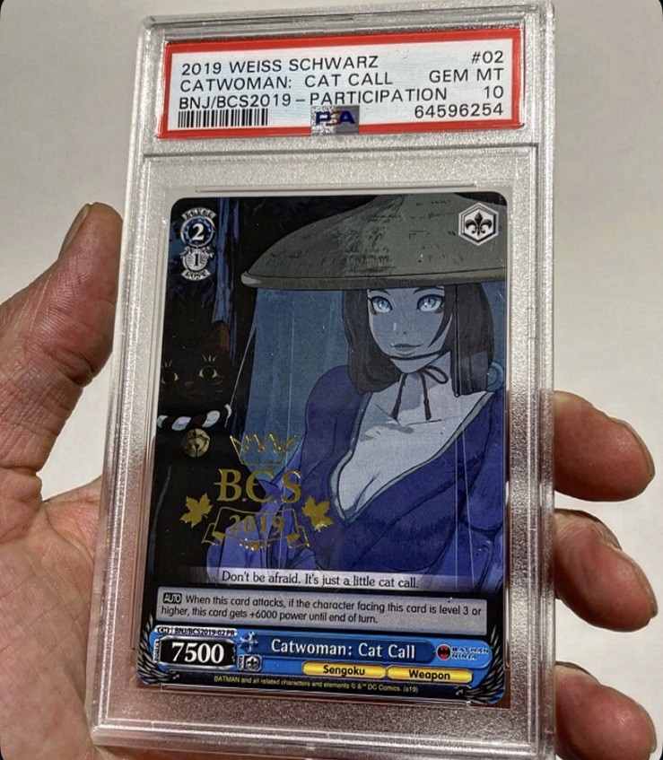 Catwoman Bnj/bcs2019-02 Pr Psa 10 Weiss Schwarz Participation Batman Ninja Card