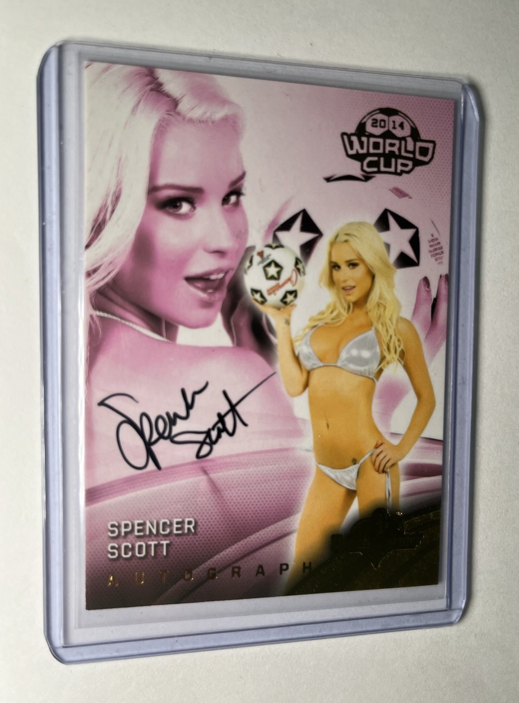 Benchwarmer 2014 World Cup Soccer Auto Autograph Card * Spencer Scott