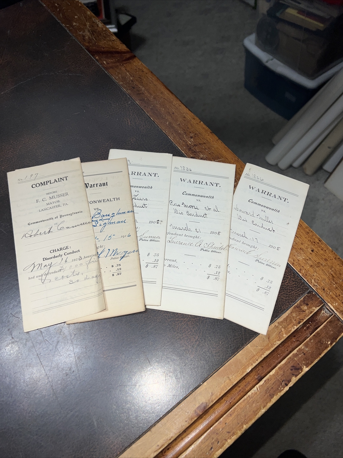 Got Warrants? Now You Can 1880-1920s Vintage Warrants Lancaster Pa