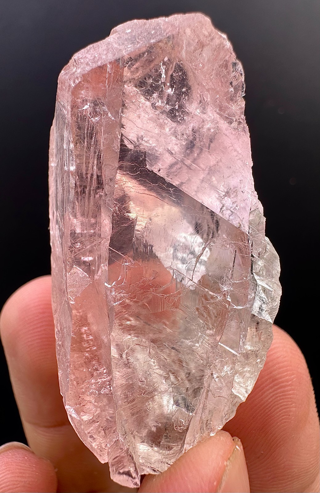 Rare Pink Fluorite Crystal From Gilgit , Pakistan