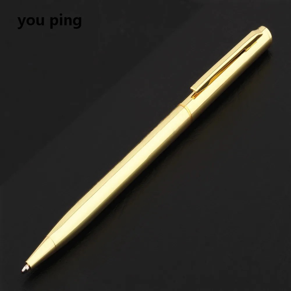 Students Ballpoint Pen Short Spin Office School Teenager ball Roller Ink Black