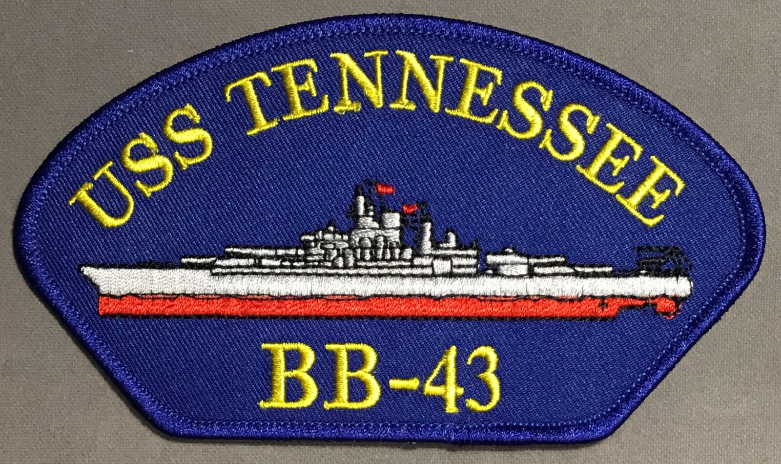 USN Navy USS Tennessee battleship BB-43 licensed hat patch