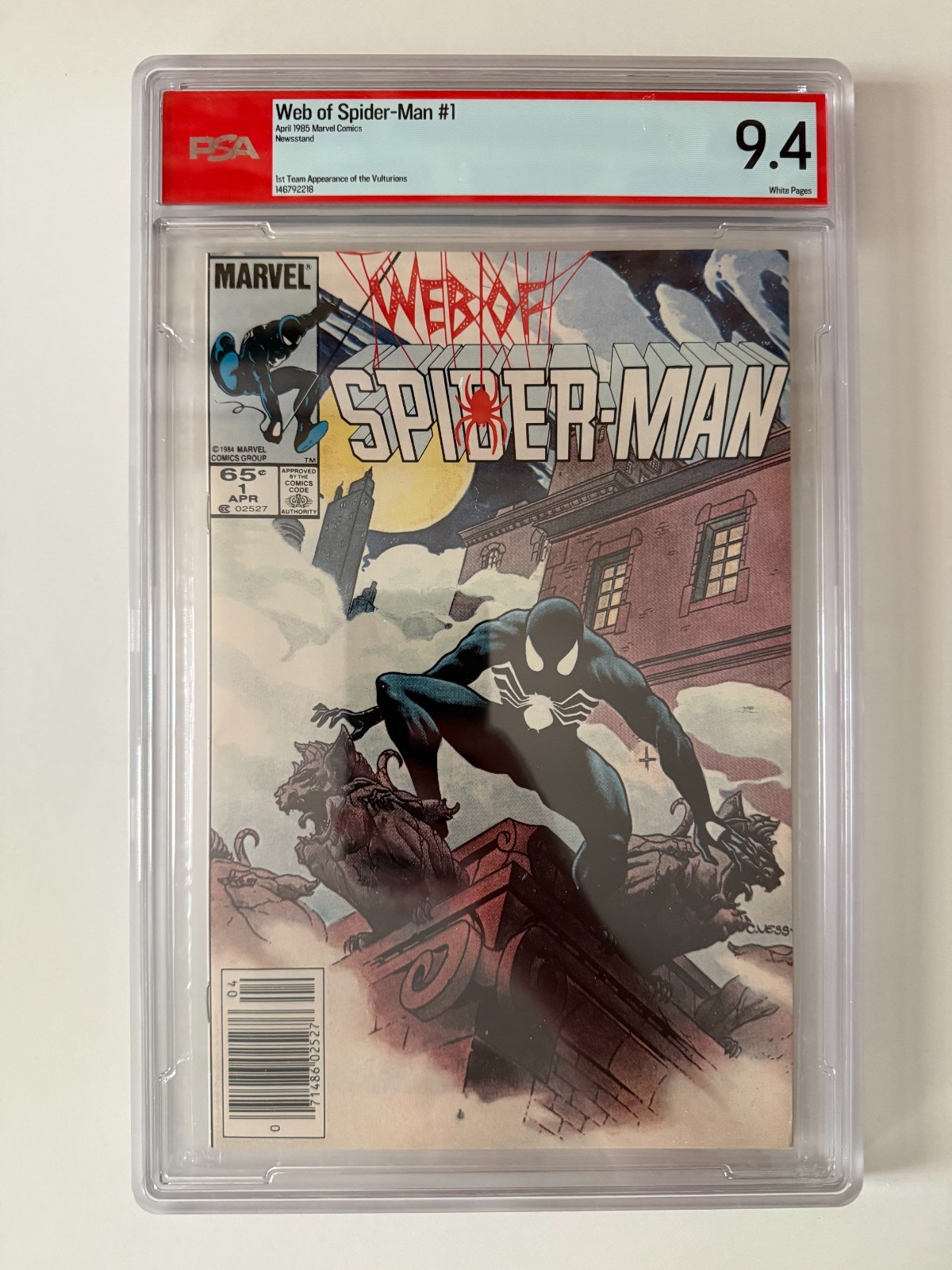 PSA 9.4 | Web of Spider-Man #1 Newsstand - 1st Team App of the Vulturions