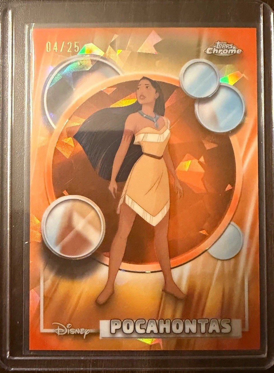 2026 Topps Chrome Disney Sapphire Pocahontas #157 /25