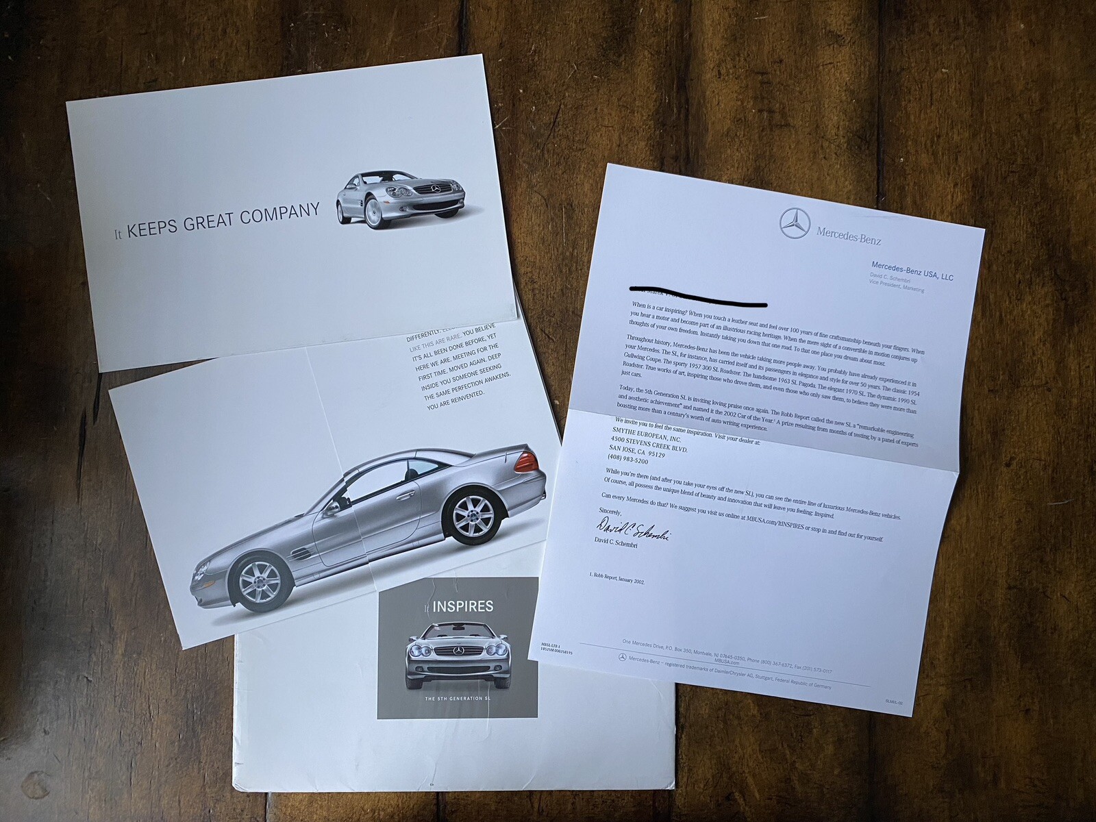 RARE 2002 Mercedes-Benz SLK-Class Sales Catalog Brochure and ORIGINAL PAPERWORK