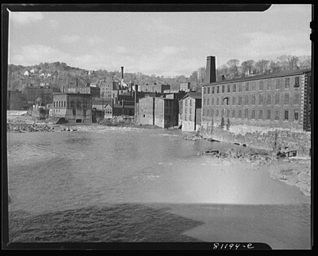 Photo:Little Falls New York 1941 Mills on River Industrial Buildings