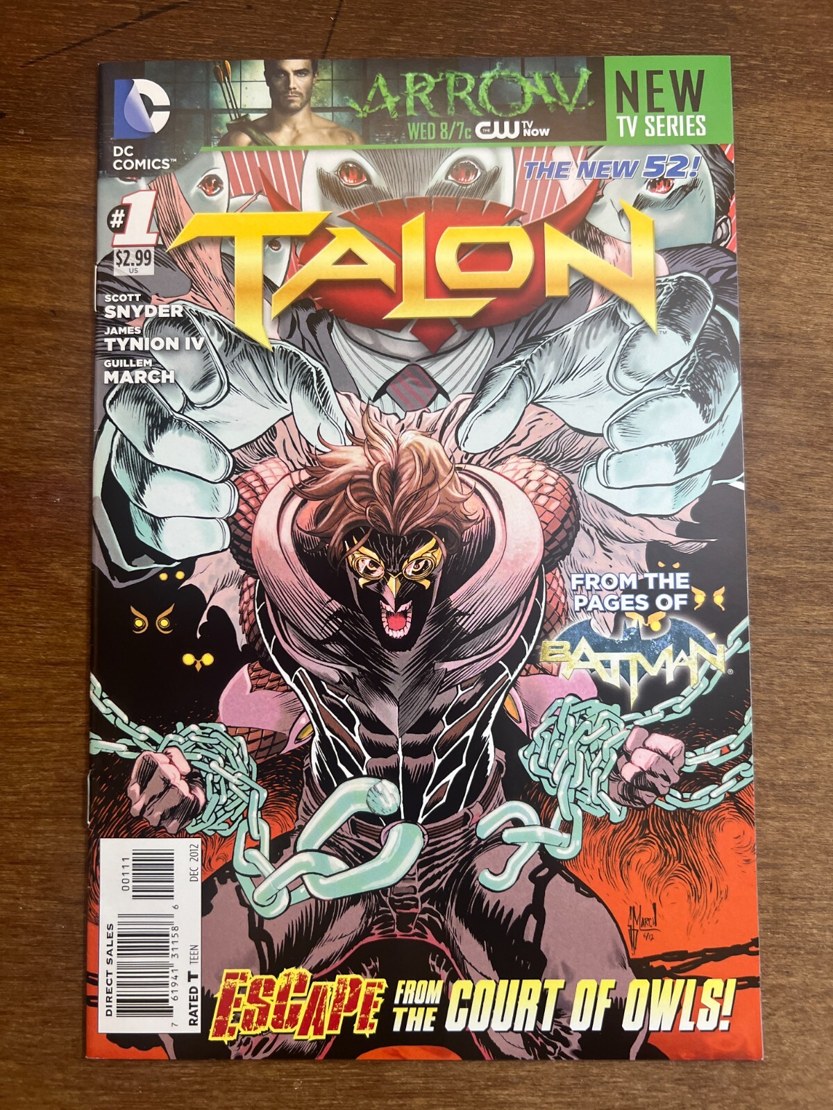 Talon 1 DC Comics New 52 Night of the Owls Court of Owls Batman 2012
