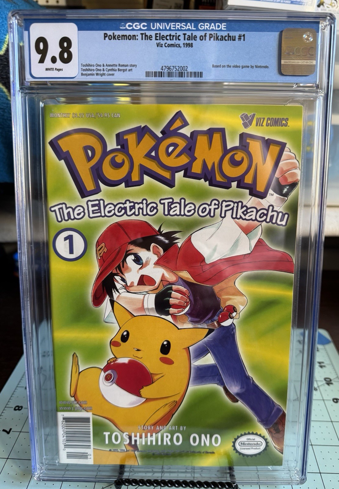 Pokémon: The Electric Tale Of Pikachu #1 CGC 9.8 (1998) 1st Printing Pokemon Viz