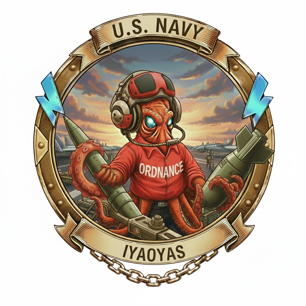 US Navy IYAOYAS Aviation Ordnanceman Rate USN Gift Navy Veteran 4